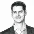 Stipple portrait of Andrew Draughon