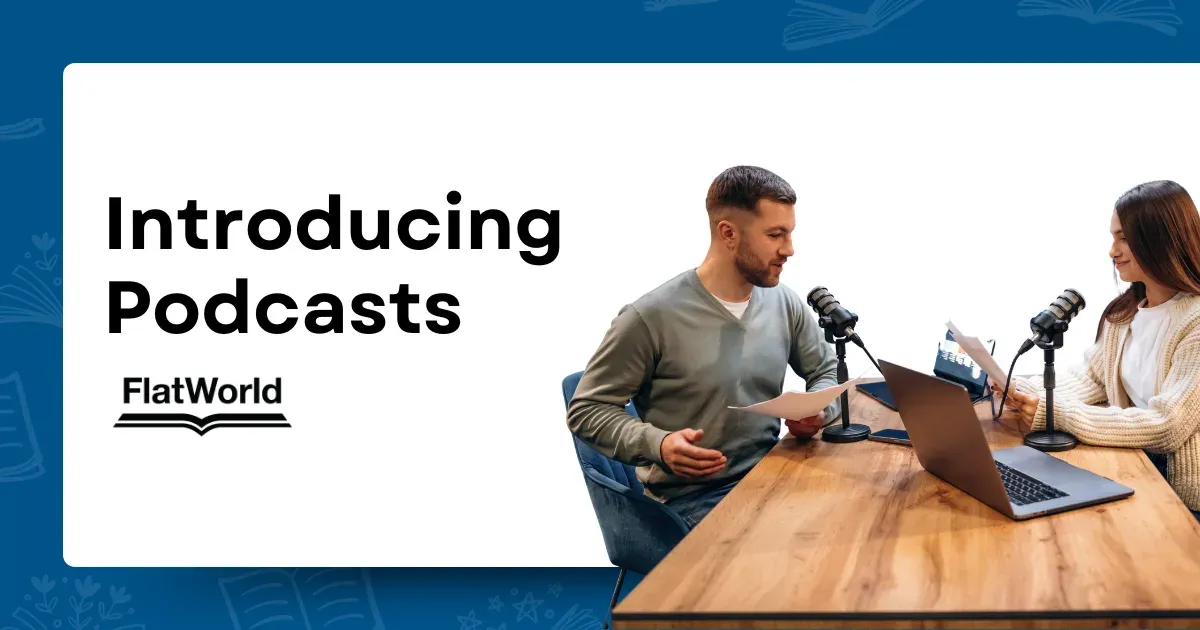 Introducing Podcasts: Two Speaker Chapter-by-Chapter Conversations Within Your Textbook