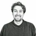 Stipple portrait of Nick Haubner