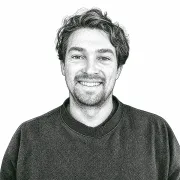 Stipple portrait of Nick Haubner