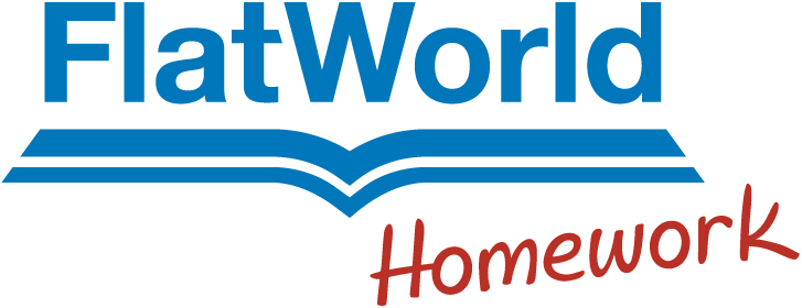 FlatWorld Homework Logo