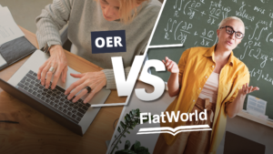 OER vs FlatWorld 2026 comparison of cost, homework systems, support, and accessibility.
